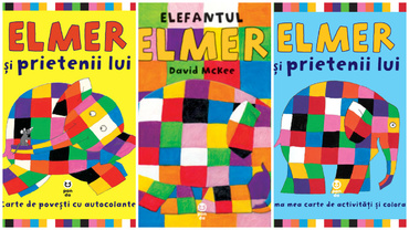 CONCURS! Câștigă o carte din seria "Elmer şi prietenii lui"