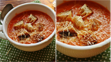 Supă de roşii coapte