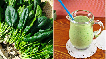 Smoothie cu spanac (de la 8 luni)