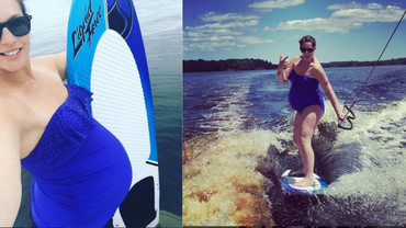 Însărcinată în 40 de săptămâni. Cum declanșezi travaliul? Cu surfing!