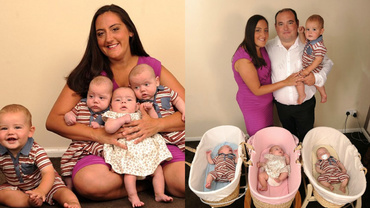 Poveste de neînchipuit: O mămică a născut 4 copii în 9 luni