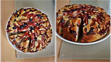 Prăjitură cu prune şi mac