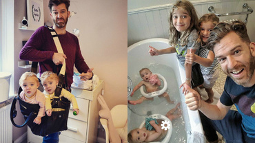 De 4 X tătic de fete! Cum arată viaţa celui mai urmărit tată pe Instagram